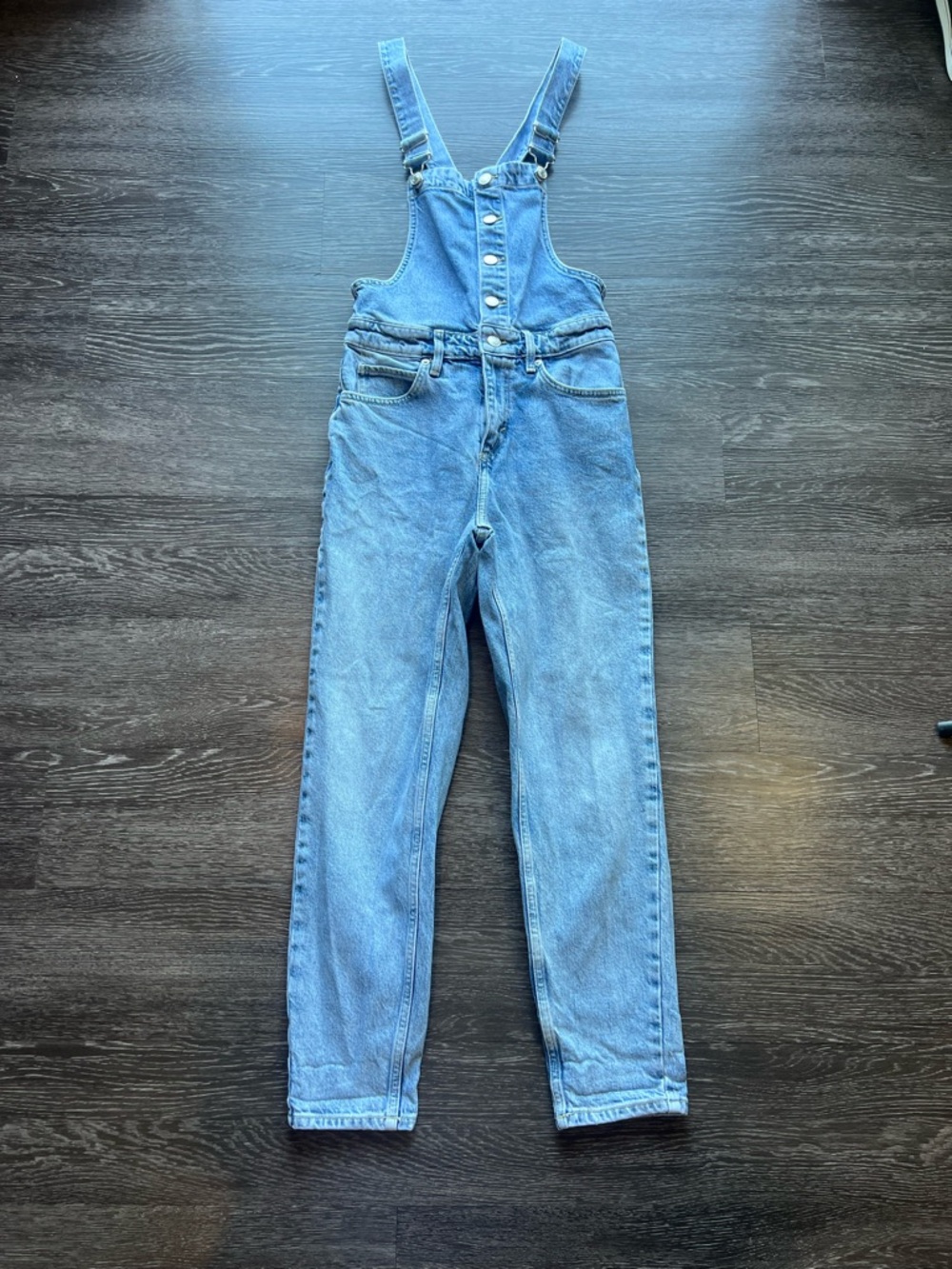 Free People We The Free Shelby Button Front Overalls - Picture 3 of 15